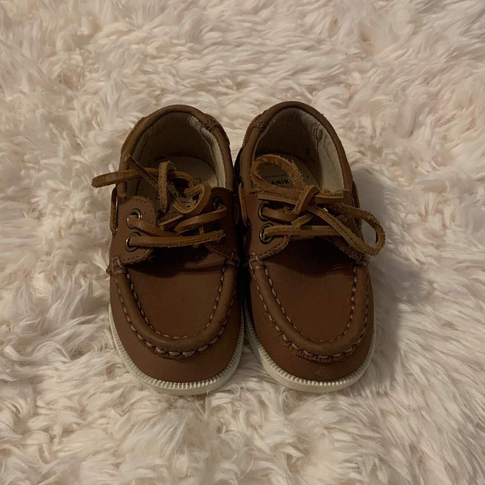 Janie and Jack Brown Loafers / Boat Shoes Baby Boy